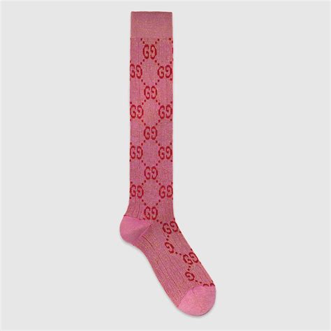 chaussettes Gucci rose